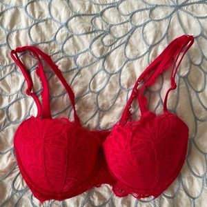 PINK Victoria's Secret Date Push Up Balconette Lace Bra 32DD